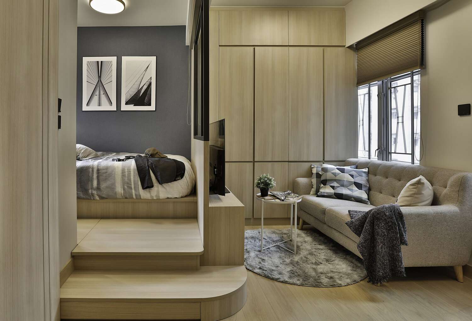 Micro-Condominium Cleverly Renovated Into Spacious Bachelor Pad